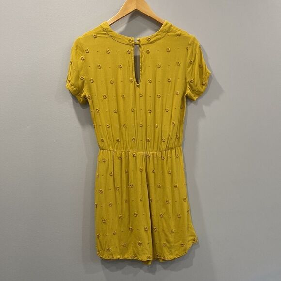 Ettiwa Anthropologie Yellow Skirt Romper Sz S - Picture 9 of 12